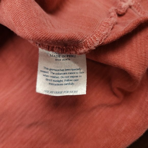 Faherty Mens S T-Shirt Puerto Rico Flag Pocket‎ Tee Red Luxury Soft Cotton - Picture 7 of 9